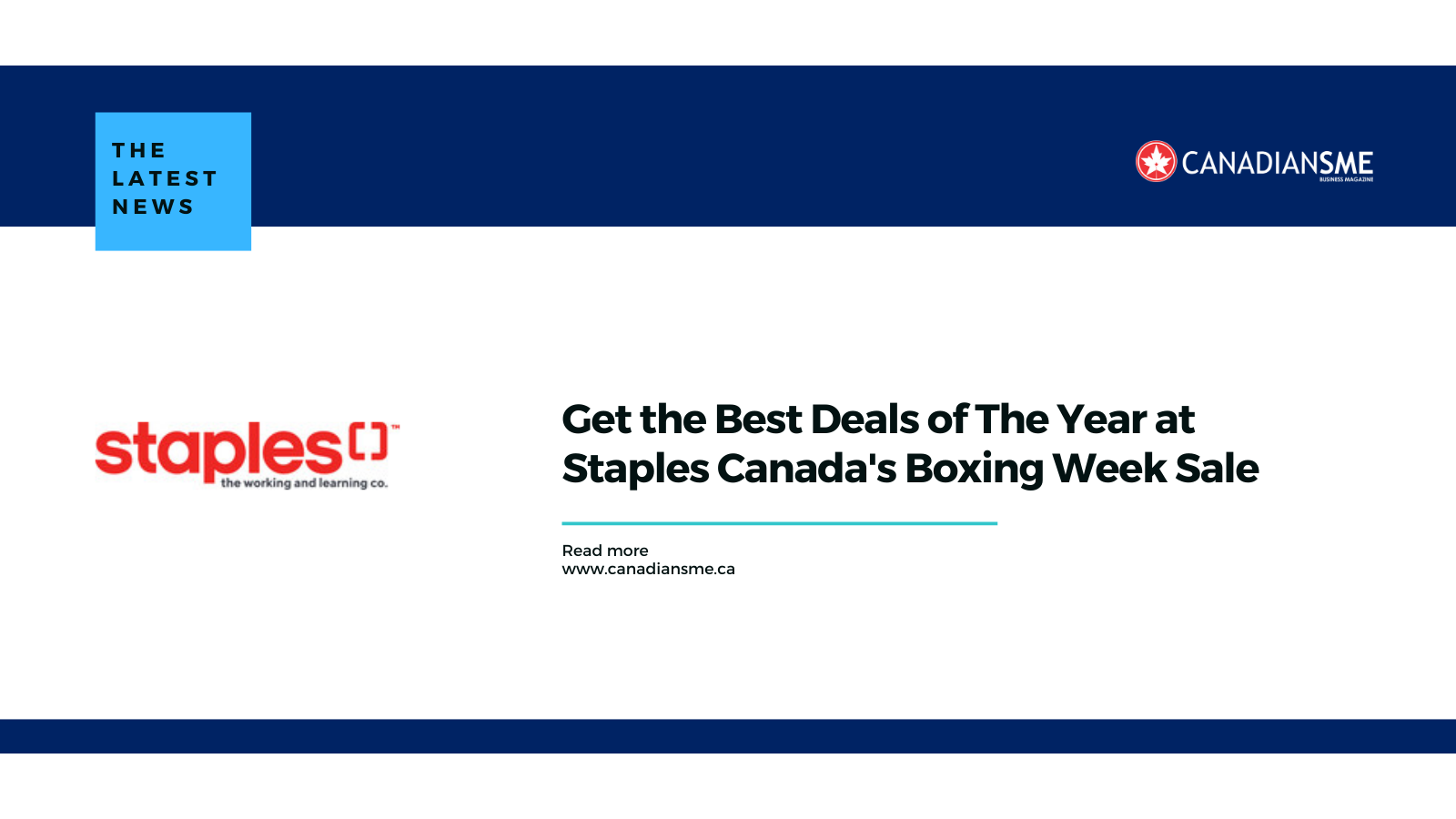 Get the Best Deals of The Year at Staples Canada's Boxing Week Sale